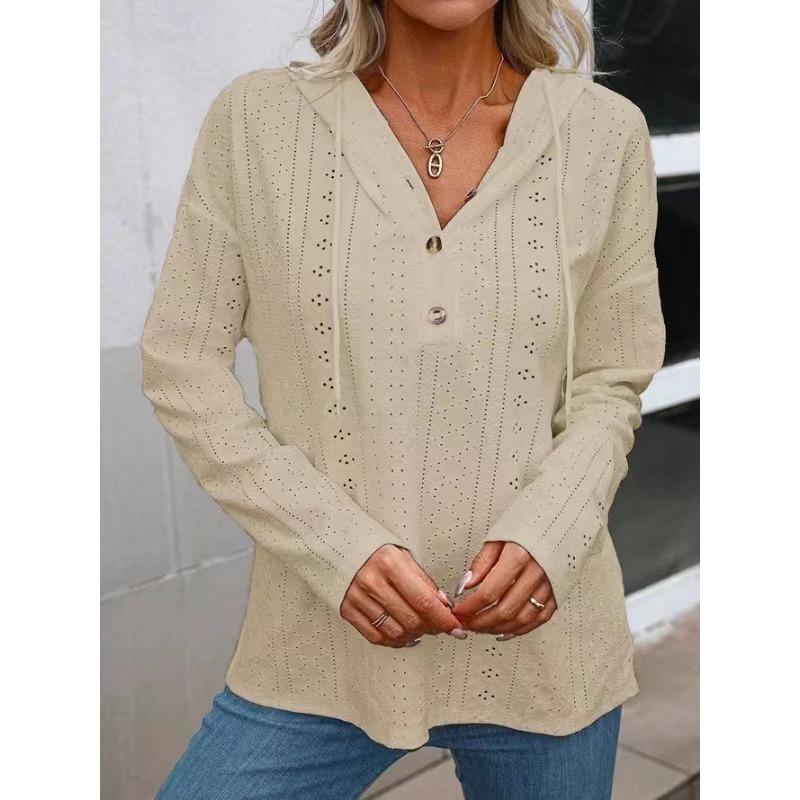 

Однотонная толстовка с капюшоном на пуговицах, повседневная толстовка с капюшоном и шнурком с длинными рукавами, женская одежда 2XL абрикосовый