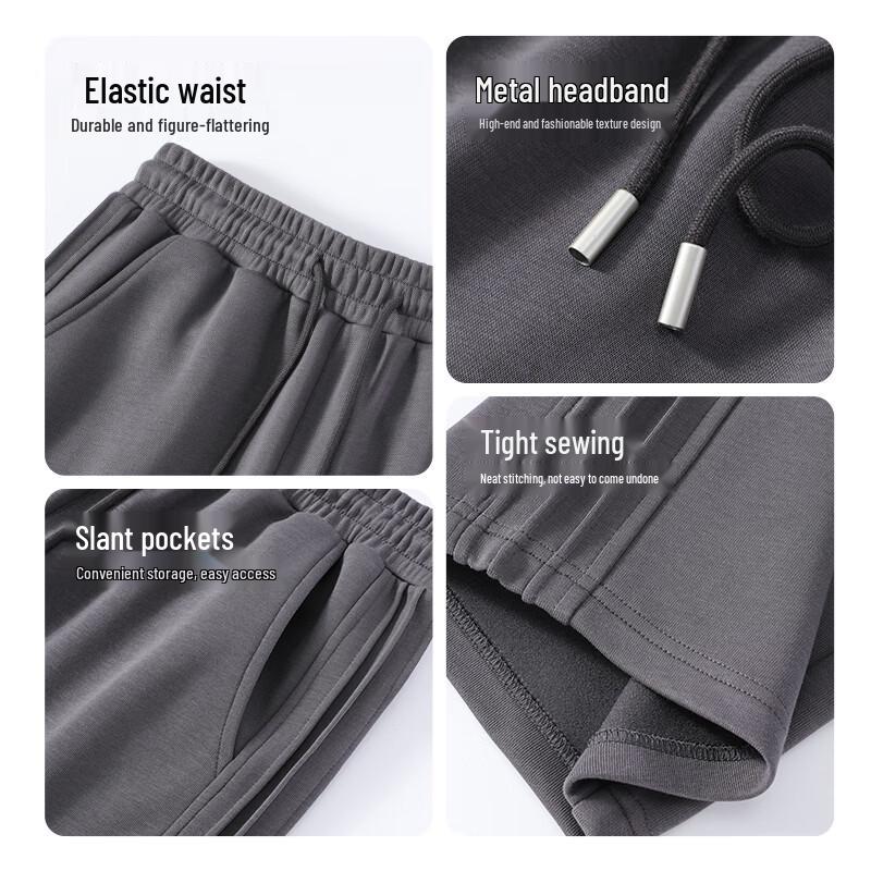 Warrior Men's Loose Fit Pleated Knitted Wide-Leg Pants