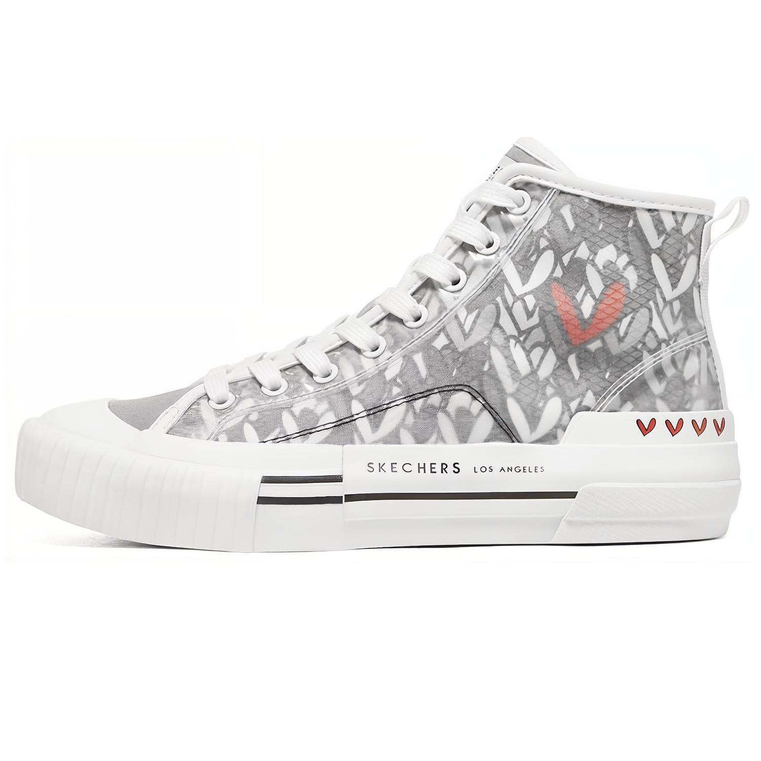 (WMNS) Skechers New Moon White Gray Pink Women s 155514-WGY EU 39