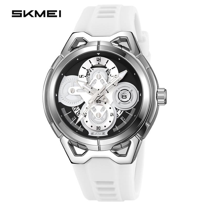 New Mechanical Wind Men's Watch Waterproof Silicone Tape Calendar Quartz Watch Watch