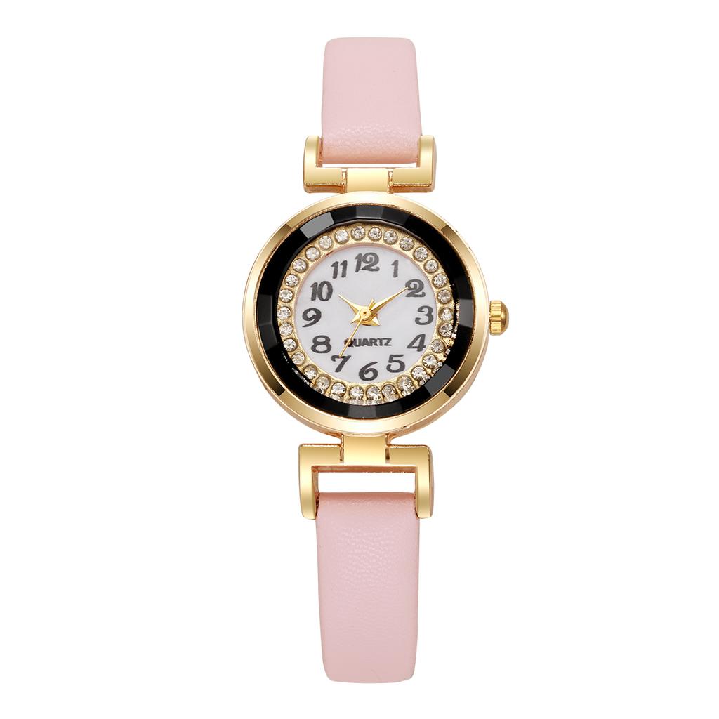 Mode Kleine Arabische Damenuhren Lässiges Lederarmband Quarzuhr für Mädchen Uhr Reloj Mujer