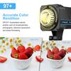 PULUZ 220V 120W Studio Video Light Dual Color Temperature Built-in Dissipate Heat System with Remote Control