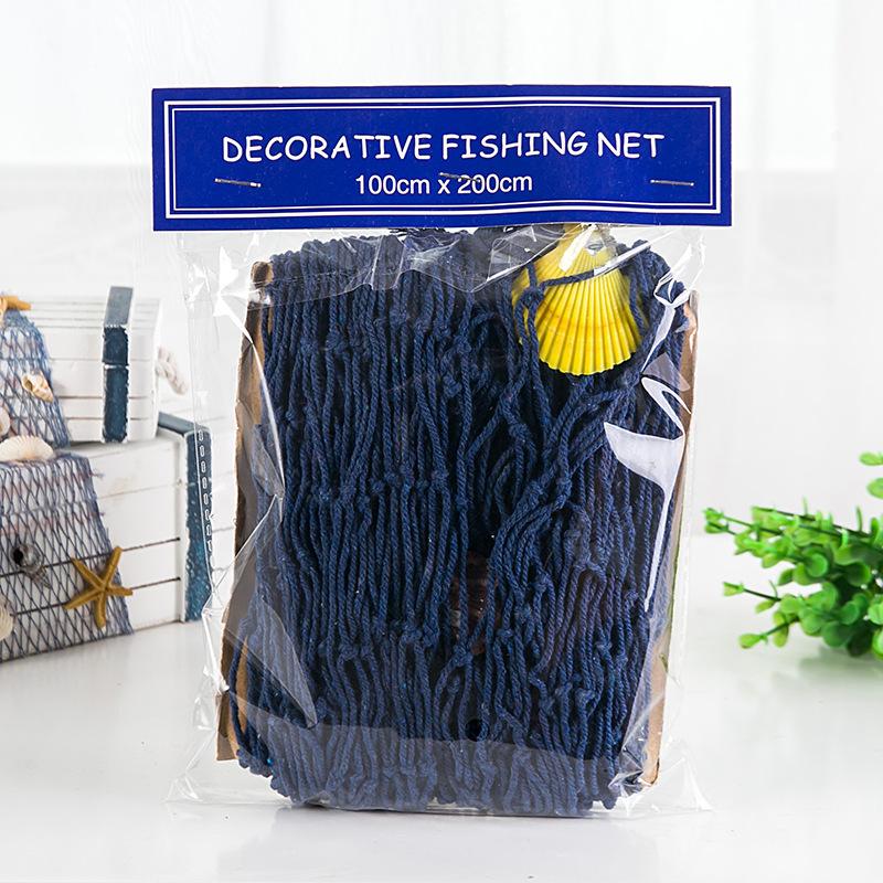 Mediterranean Decorative Fishing Net Hemp Rope Photography Props Background Wall Decoration