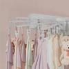Wall Mount Rotary Drying Rack 24 Clips Underwear Hangers Folding Clothes Rack  Household