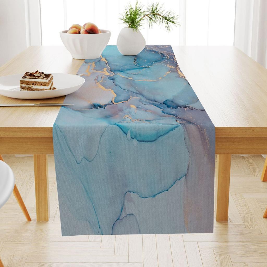 Marble Linen Table Flag Coffee Table Dining Table Decoration Tablecloth Thermal Insulation Non-Slip Dining Table Cloth Cover