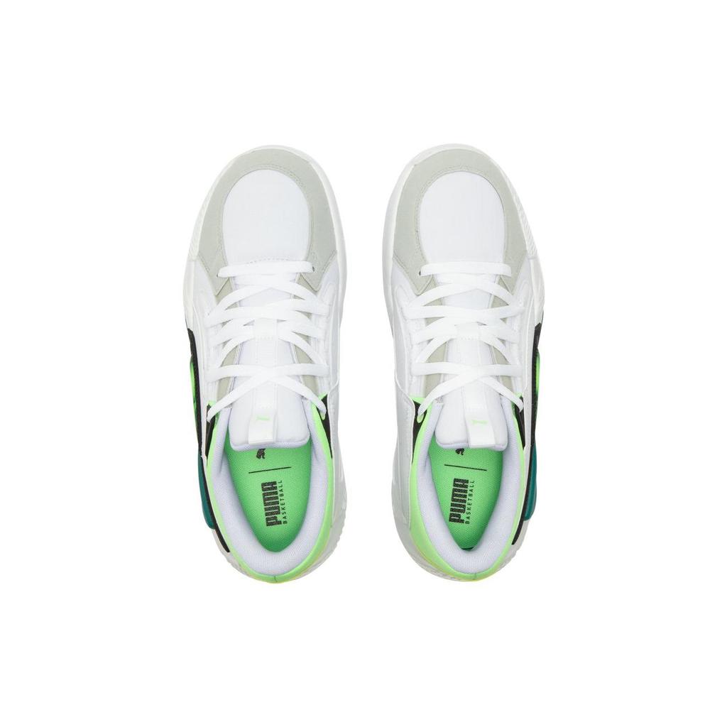 New PUMA Court Rider Chaos 'Jewel White Fizzy Lime' 378051-01