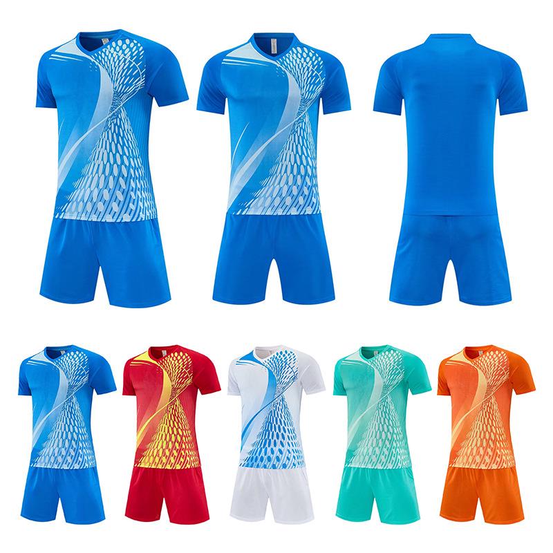 In-Stock Men's & Women's Breathable Team Football Uniform: Sweat-Wicking Jersey & Training Suit