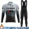 Termal Fleece Cycling Jersey Men's Winter Suit TEKR Thermal Man Outfit 2026 Mens Long Sleeve Clothing Jumper Set Ciclismo Hombre