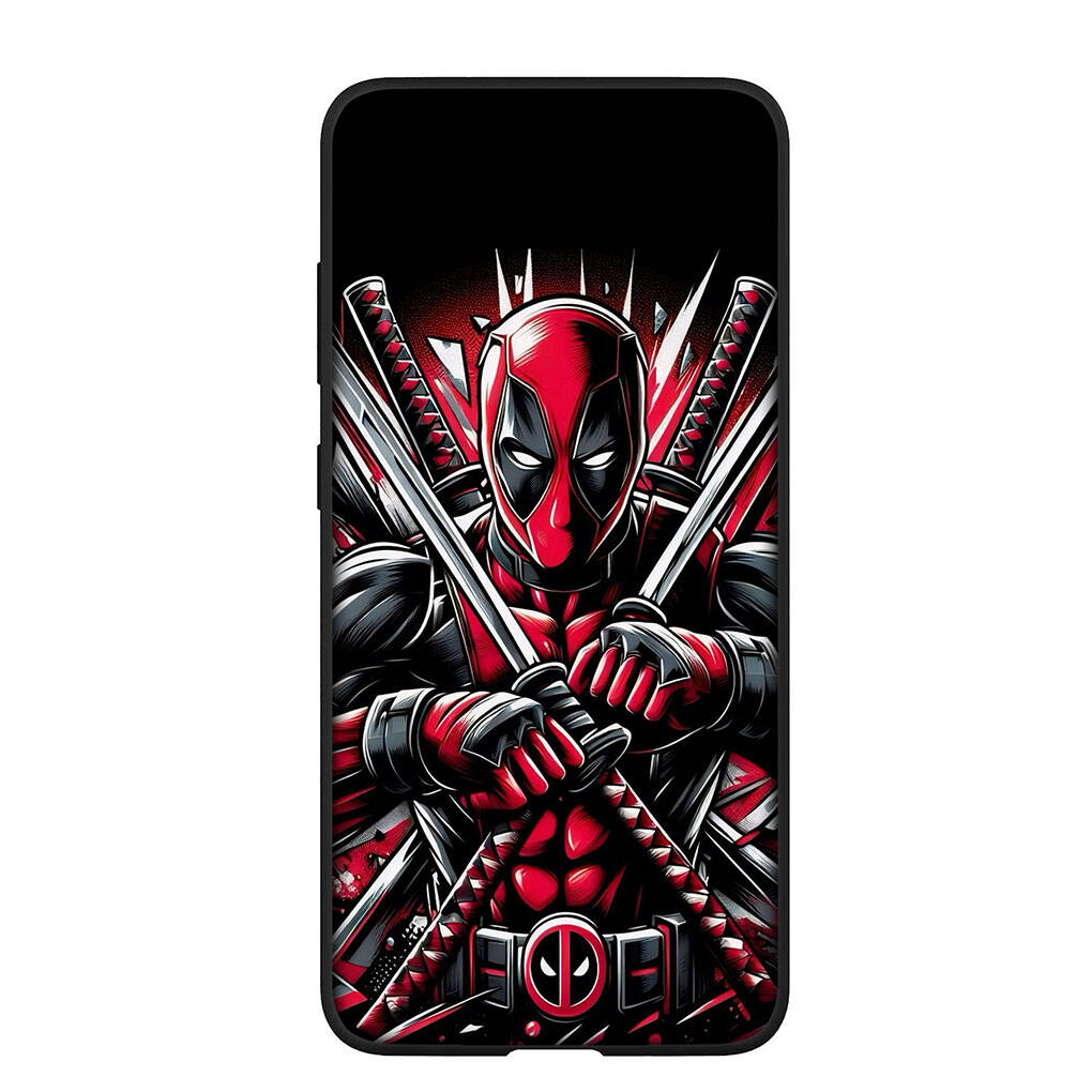 Phone Case for Samsung Galaxy S25 S23 S22 S24 Ultra FE A05 A06 A15 A16 A36 A37 A35 A54 A55 A56 A57 A25 A26 A53 Marvel Deadpool Comics Wolverine Cover