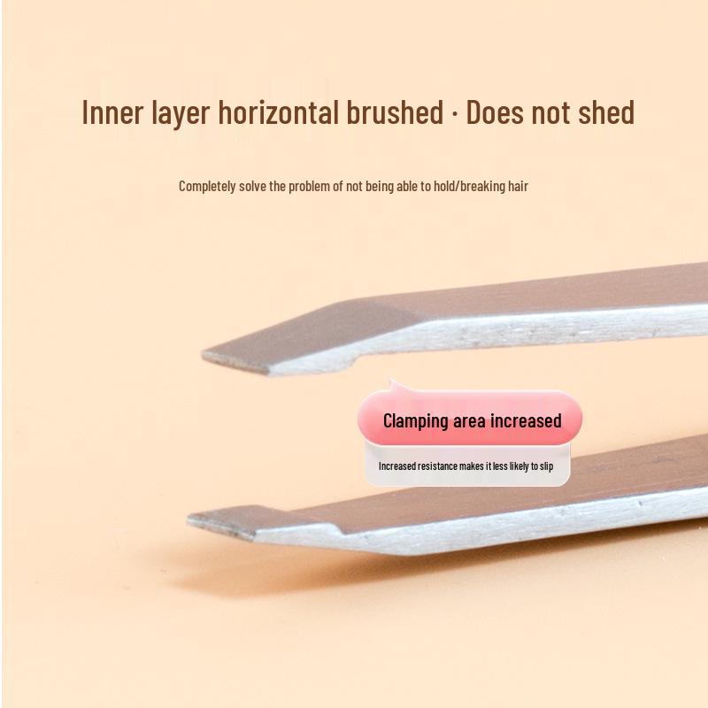 High Precision Tweezers for Eyebrows, Eyelash, Beard, and Blackhead Shaping