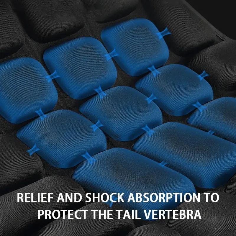 Motorcycle 3D Seat Cushion Black Foam Soft Comfortable Breathable EVA Seat Covers Mats Motorcycles Electric Bike Accessories