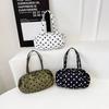 Lightweight Foldable Storage Bag Large Capacity Bowling Bag Fashion Nylon Handbag  Women