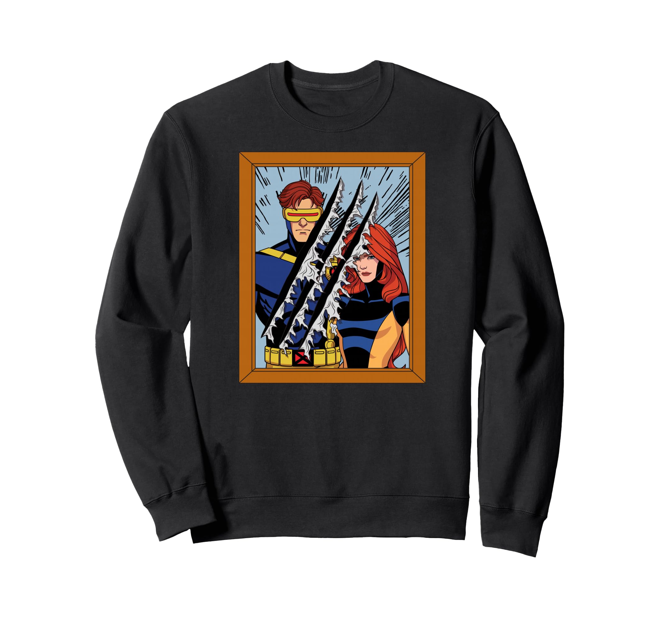 

Marvel Studios X-Men 97 Rise of Jubilee Cyclops Jean Photo Wolverine Claw Sweatshirt