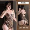 Sexy Passionate Bodysuits Hot Leopard Print Sexy Lace Pure Desire Nightwear Backless Deep V Suspenders Sleeveless Bodysuits Uy06