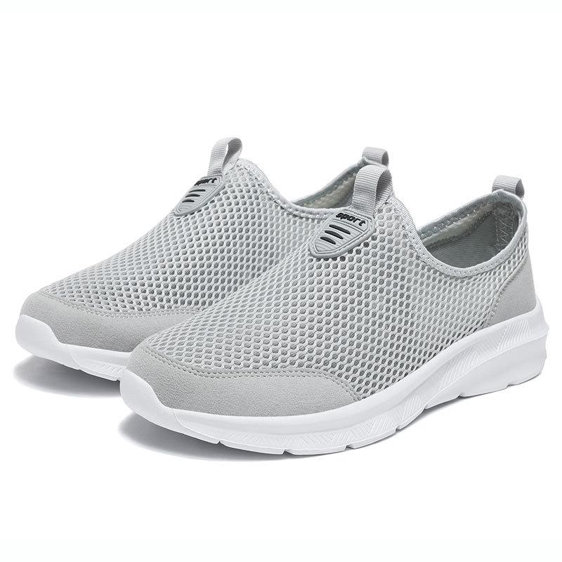 Shoes Men's plus Size Fashion Summer Breathable Hollow Fashion Shoes Men's Lightweight Casual Sneaker