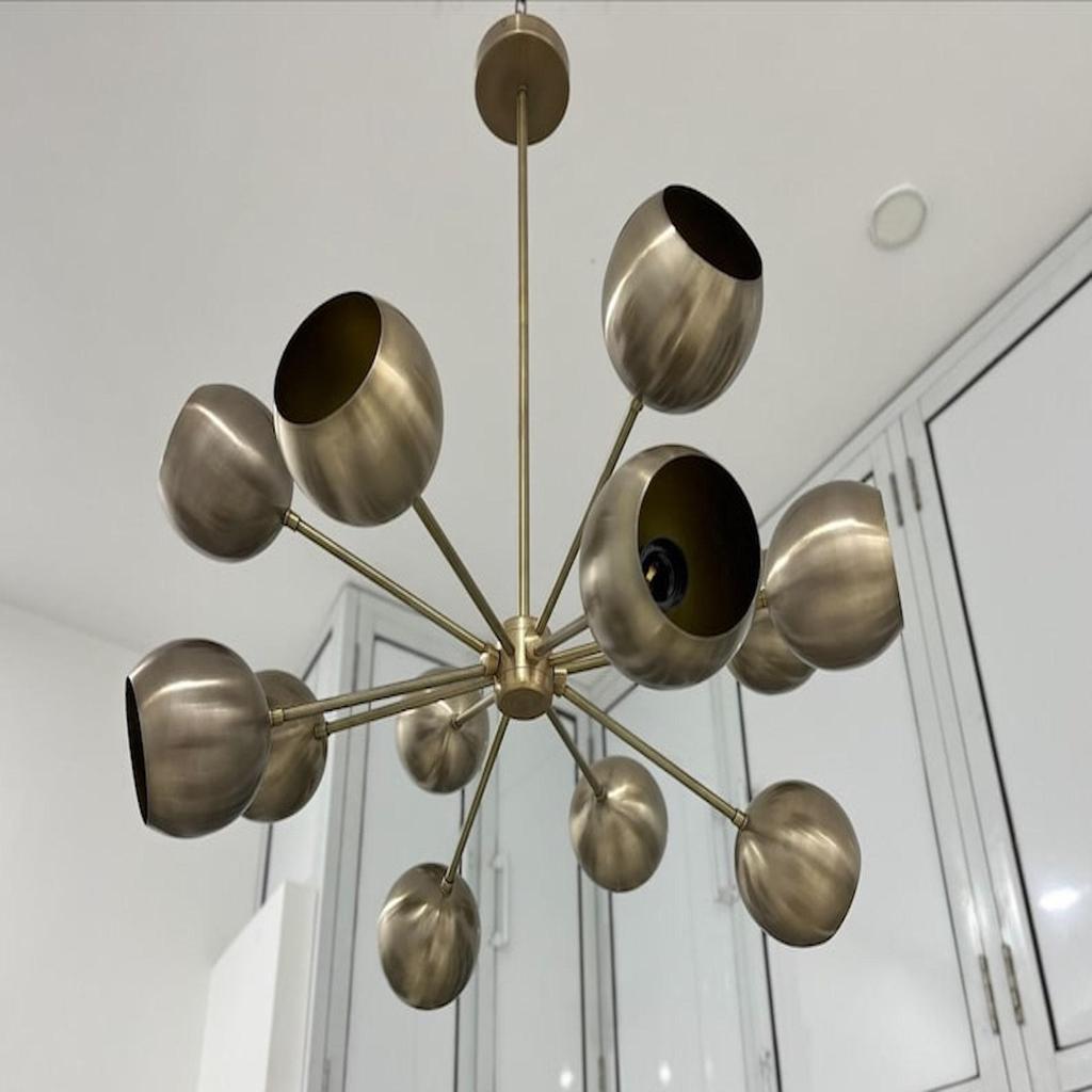 Chandelier Mid Century 12 Arms Sputnik Chandelier Modern Light Fixture Stilnova Style Ceiling Light Fixture For Dinning Décor