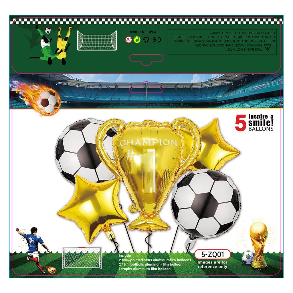 Boys Football Green Balloon Arch Birthday Football Party Decoration World Cup Themed Balloon Set