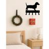 Dog Paw Wall Hooks Rustic Wood Entryway Organizer Pet Themed Home Decor Gift