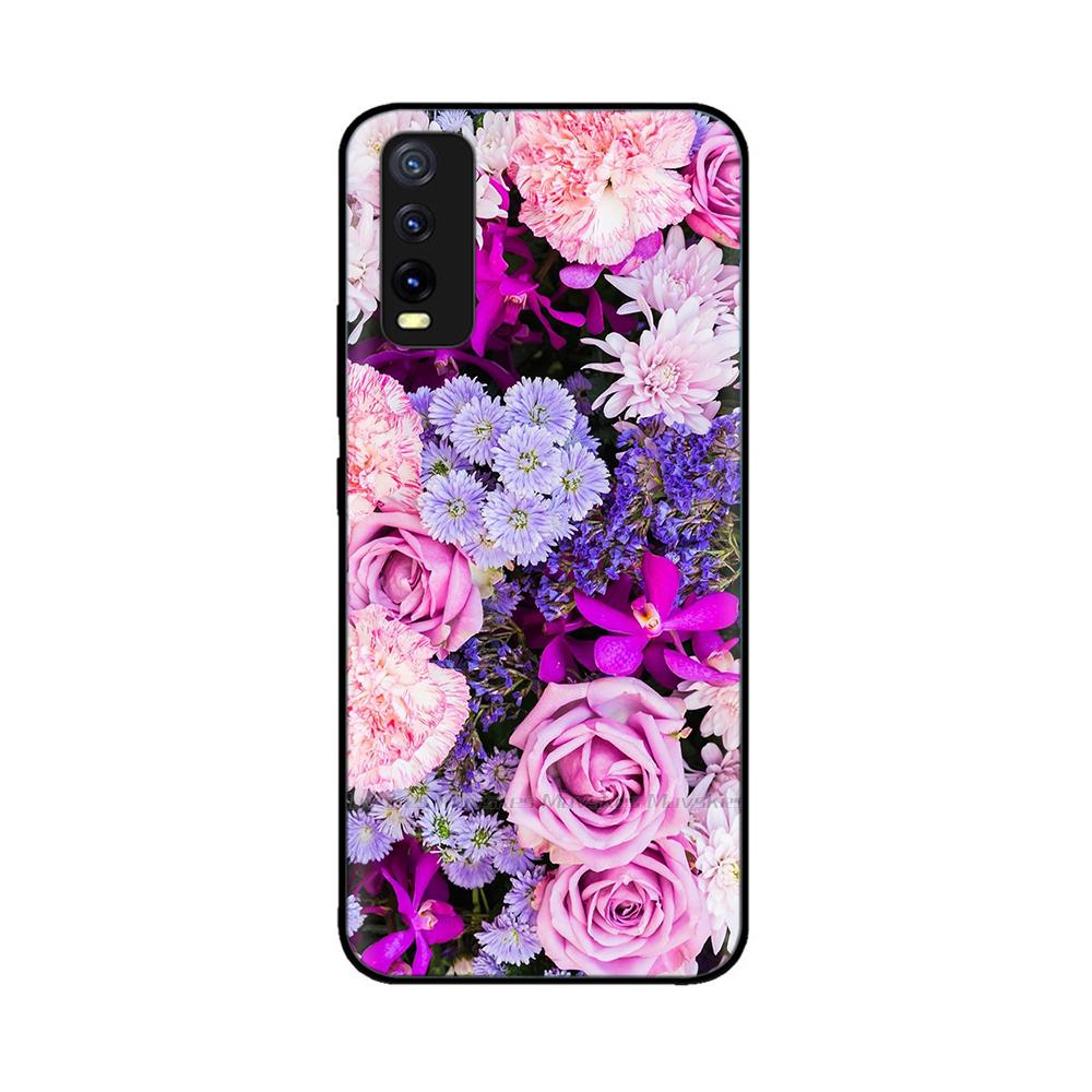 Pro Vivo Y20 Y20i Y20a Y20s Vivo Y11s Y12s Pouzdro na telefon Roztomilý Chránič fotoaparátu Zadní kryt Pro Vivo Y20 2021 V2027 Silikonové Fundas