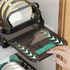 Black Bowl Dish Drainer Storage Rack Pull-out Drying Dishes Countertop Dinnerware Organizer Tableware Holder Kitchen Accessories