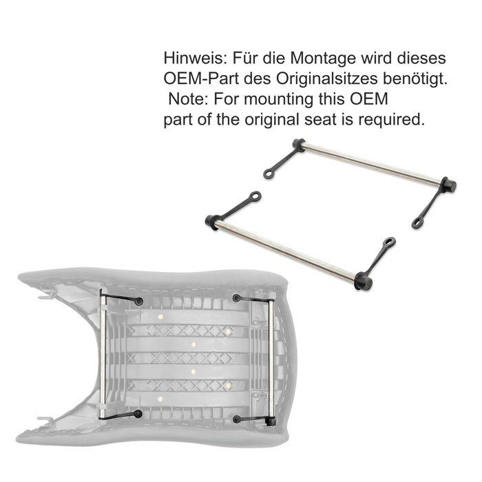 Housse de siège - BMW R 1200 GS 04-12 - Tissu maillé 3D - Confort optimal - Fixation facile