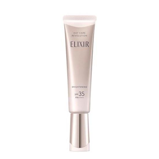 Elixir UV Emulsie Dagverzorging Revolutie Verhelderend +ba Model 2025 35ml Quasi-geneesmiddel SPF35PA++++ Ochtendgebruik Dagelijkse Make-up Basis Zonnebrandcrème Whitening