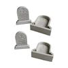 Halloween Tombstone Silicone Molds DIY Crafts Plaster Mold Handmade Scented Candle Soap Table Ornament Mould Non-stick