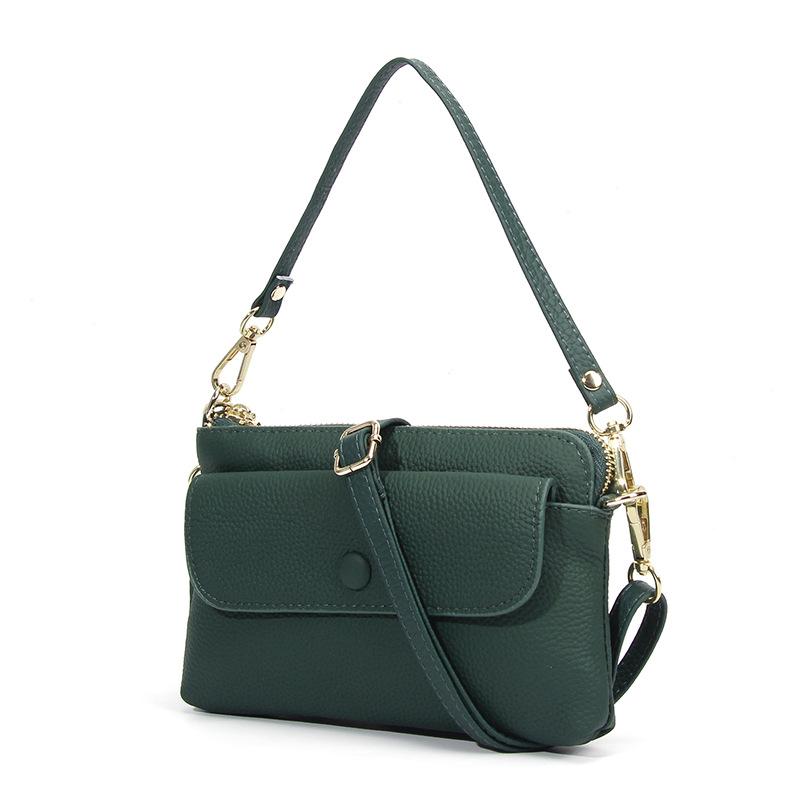 Genuine Leather Handbags Luxury Brand Women Crossbody Bag Designer Cowhide Messenger Bags Ladies Shoulder Bag Small Phone Wallet