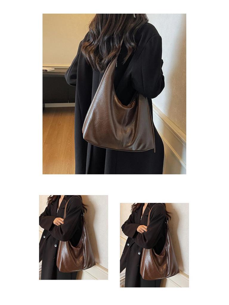 2025 Retro Large-Capacity Tote: High-End, Versatile Women's Luxury Shoulder & Crossbody Bag