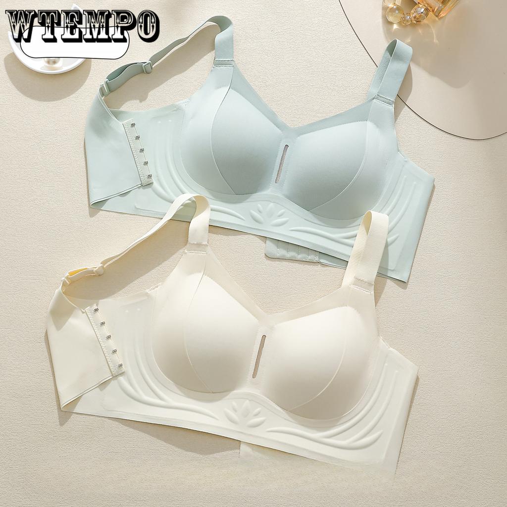 Seamless Lingerie Women's Gathering Bra Breast Retraction Anti-sagging Top Support Large-sized Bra Thin Bra Push Up Bra