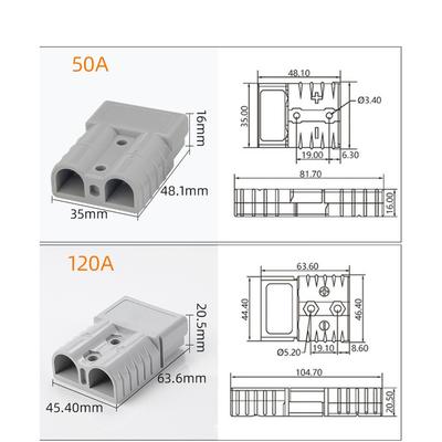 1 Pair Current Connectors 600V Battery Power Connector