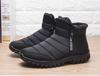 Winter Shoes Men'S Sneakers Warm Cotton Zipper Snow Ankle Boots, Autumncasual Shoes  Waterproof Snow Boots Free Shiping Shoe