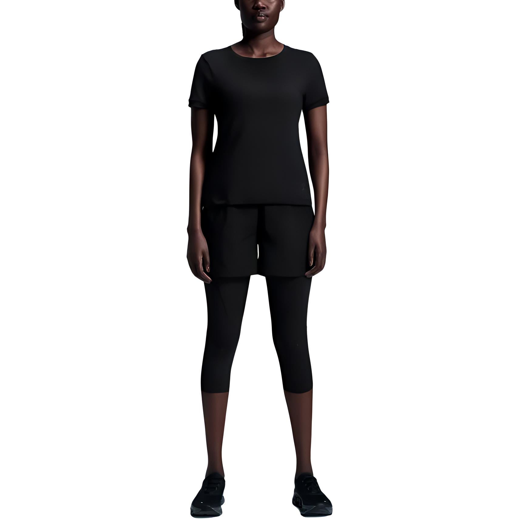 

On Studio-T Fashi Comfortable Versatile Soft Short Sleeve T-Shirt Women Tops Black 1WF12460553 M