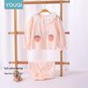Youqi Baby Cotton-Blend Long Sleeve Top and Pants Set