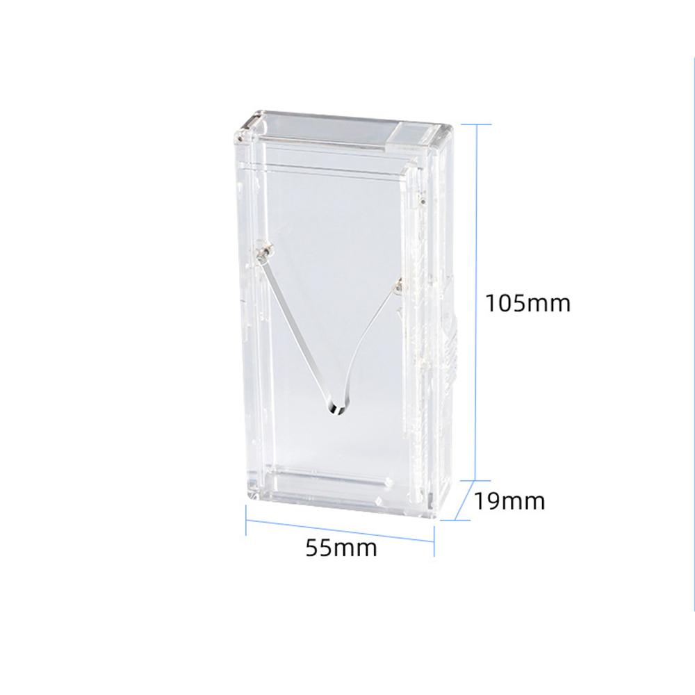 1pcs Fashion Creative Transparent Automatic Pop-Up Cigarette Case Best-Selling Cigarette Case Fine Smoke 20 Sticks Pink
