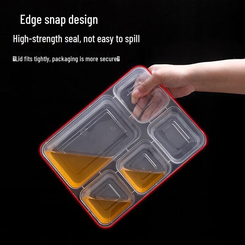 ONYLM 5-Compartment Disposable Meal Prep Containers