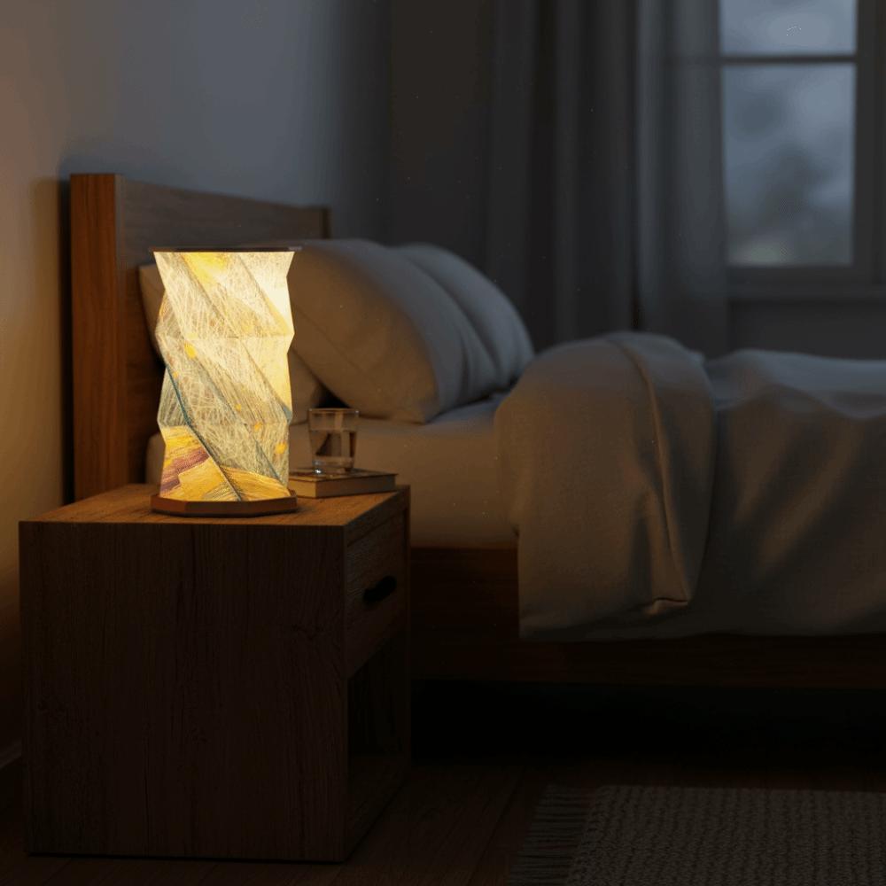 Portable Design Starry Night Light Starry Sky Pattern Led Table Lamp Origami Lamp  Living Room