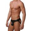 Sexy Lingerie Faux Leather Gay Men's Jockstrap Underwear Erotic Panties Sex Male's Thongs Underwear Low-Rise G-Strings