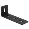 8 Gauge Carbon Steel L Shaped Corner Brace, Slotted Pre Drilled Angle Bracket for Home Woodworking Shelf Furniture