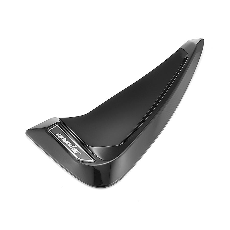 2x Glossy Black Car Air Flow Fender Side Vent Decoration Sticker ABS Sport Style
