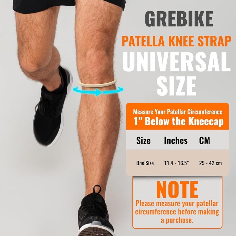 2-40PCS Knee Support Strap for Pain Relief Silicone Patella Stabilizer Band Tennis Running Brace Jumper's Knee Protector