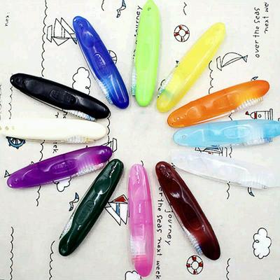 Travel Toothbrush Portable Toothbrush Travel Toothbrush Solid Color Foldable Tooth Brush