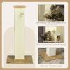 80cm Scratching Post, with Toy Ball, Sisal Rope - White