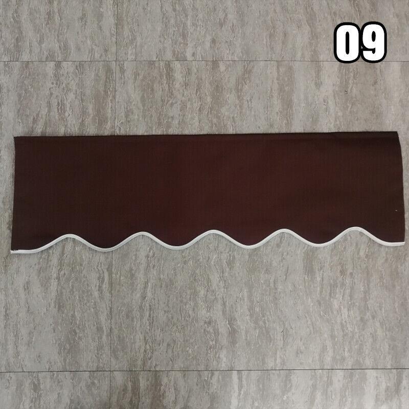 Tendalino Ondulato Impermeabile Tenda Parasole Tenda da Patio Sostituzione Banner Negozio Telo Tenda Parasole Durevole Strisce Grigio Beige
