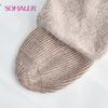 SOMALER Women's Winter Warm Fluffy Angora Hat Scarf Set Warm Angora Wool Knit Beanie  Neck Warmer 2 in 1 Gift Set