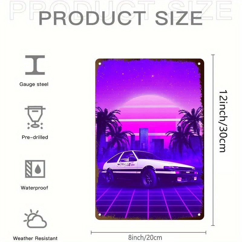 Avant-Garde Automotive Metal Art Painting for Garage Decor