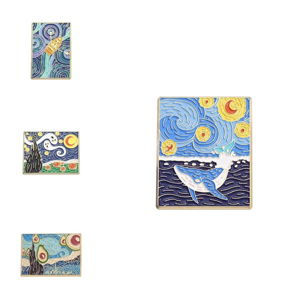 Badge Stylish Metal Brooches With Creative Character Sculptures And Colorful Artistic Finishes For Trendy Lovers Fashion