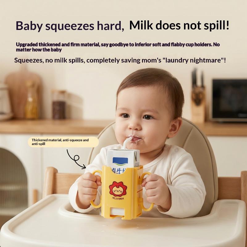 1Pcs Anti-Squeeze Cup Holder Adjustable Milk Cup Holder Juice Box Holder Portable Drink Holder For Home Car Or Traveling