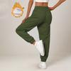 Damen - Gefütterte Cargo-Jogginghose mit schmal zulaufendem Bein, lockere Passform, für winterliche Freizeitkleidung