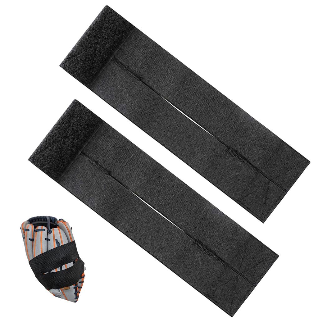 LOYELEY Baseball Glove Retaining Belt 2 Pieces Glove Fixing Strap